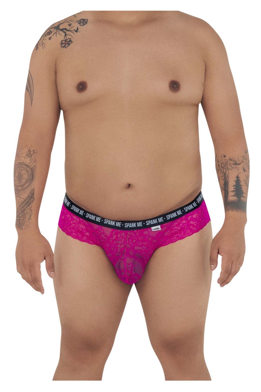 CandyMan 99615X Spank Me Lace Briefs Color Pink - DealByEthan.gay loves CandyMan