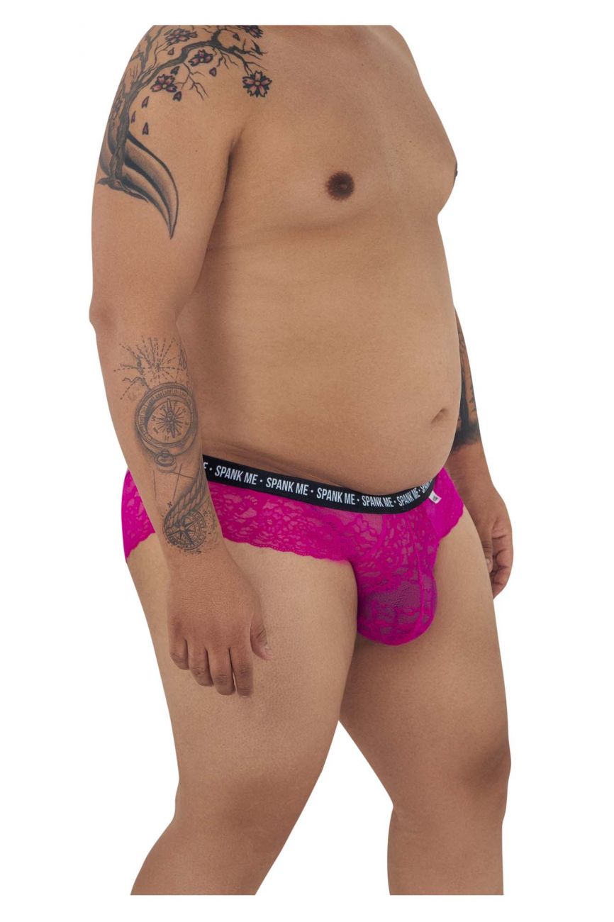 CandyMan 99615X Spank Me Lace Briefs Color Pink - DealByEthan.gay loves CandyMan