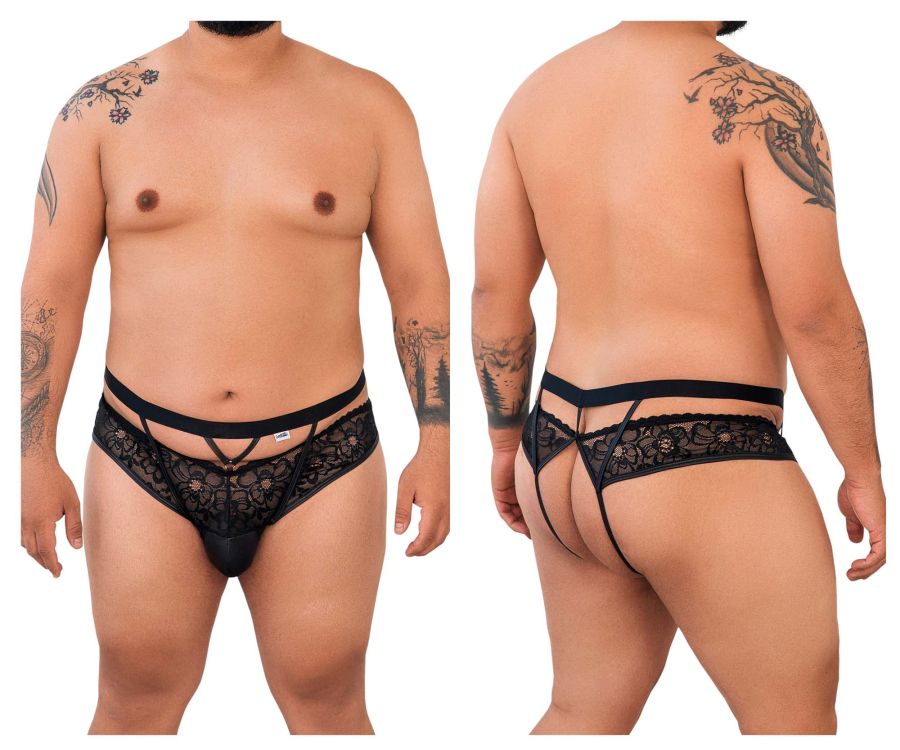 CandyMan 99627X Lace Jockstrap Color Black - DealByEthan.gay loves CandyMan