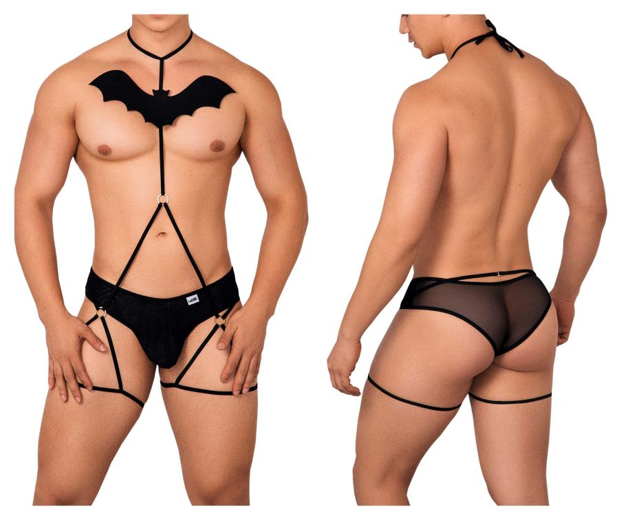 CandyMan 99631 Bat Two Piece Set Color Black - DealByEthan.gay loves CandyMan