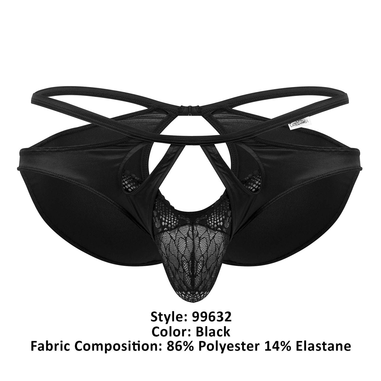 CandyMan 99632 Cut out Briefs Color Black - DealByEthan.gay loves CandyMan