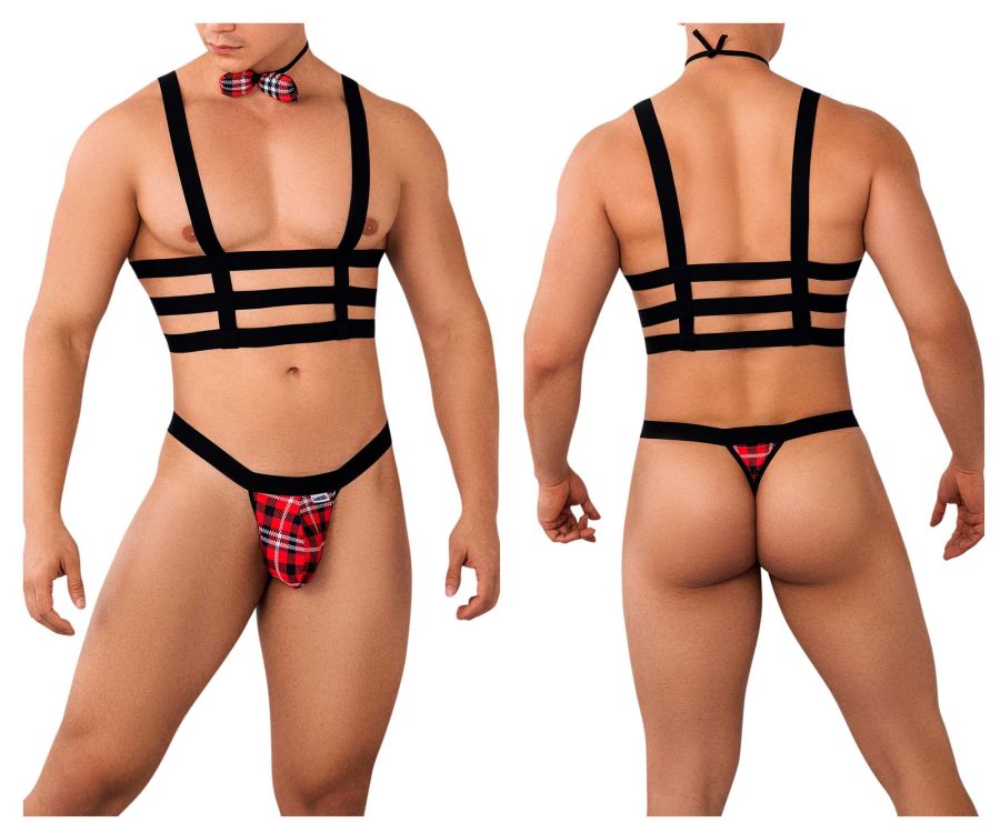 CandyMan 99634 Harness Two Piece Set Color Black - DealByEthan.gay loves CandyMan