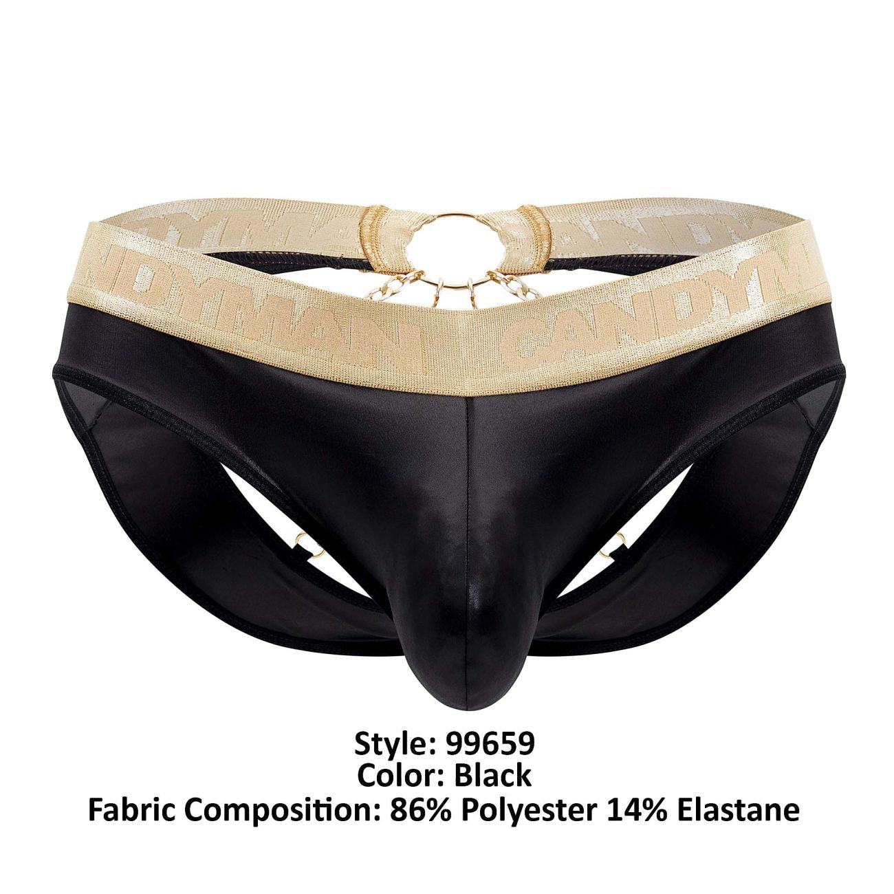 CandyMan 99659 Jock Briefs Color Black - DealByEthan.gay loves CandyMan