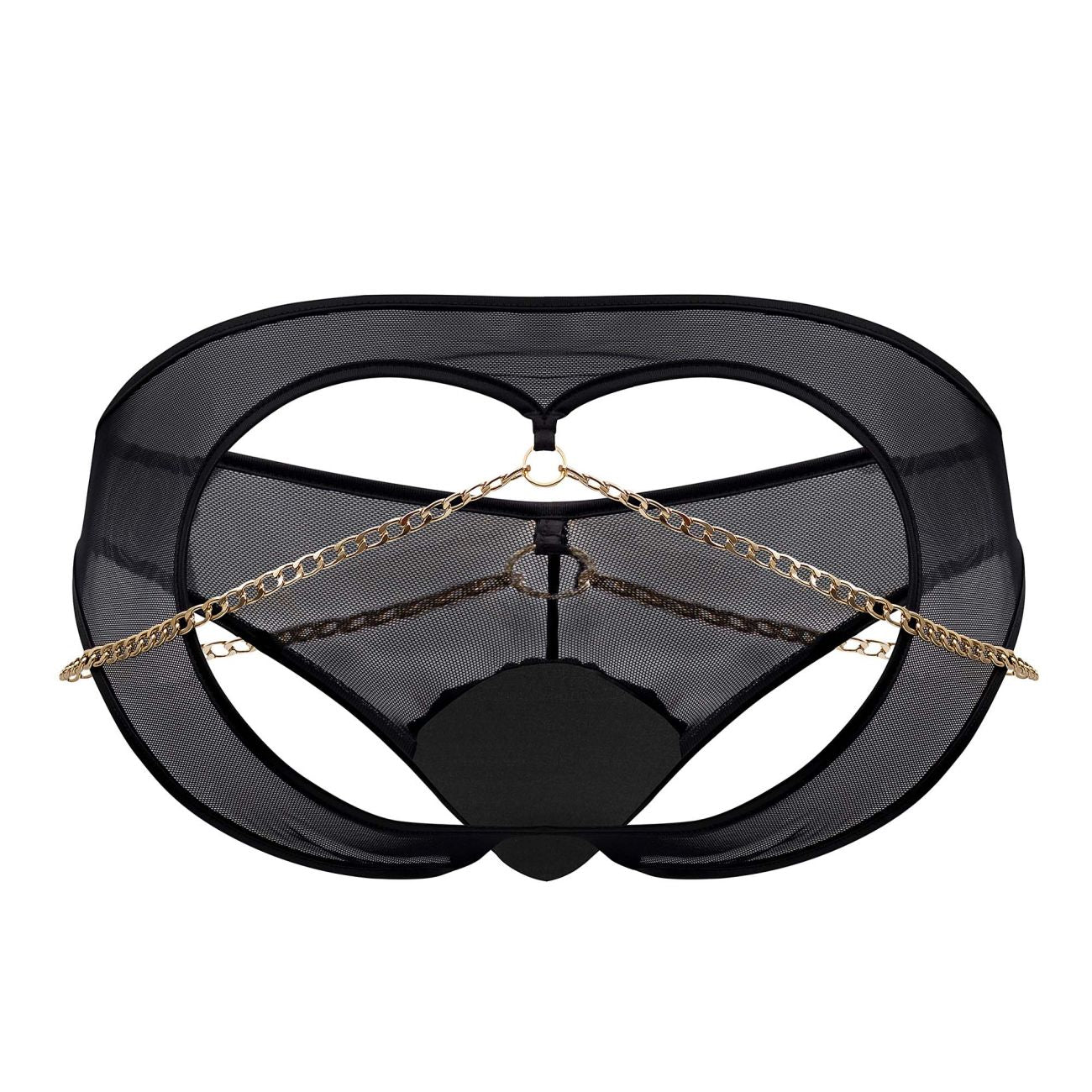 CandyMan 99672X Chain Jock Briefs Color Black - DealByEthan.gay loves CandyMan