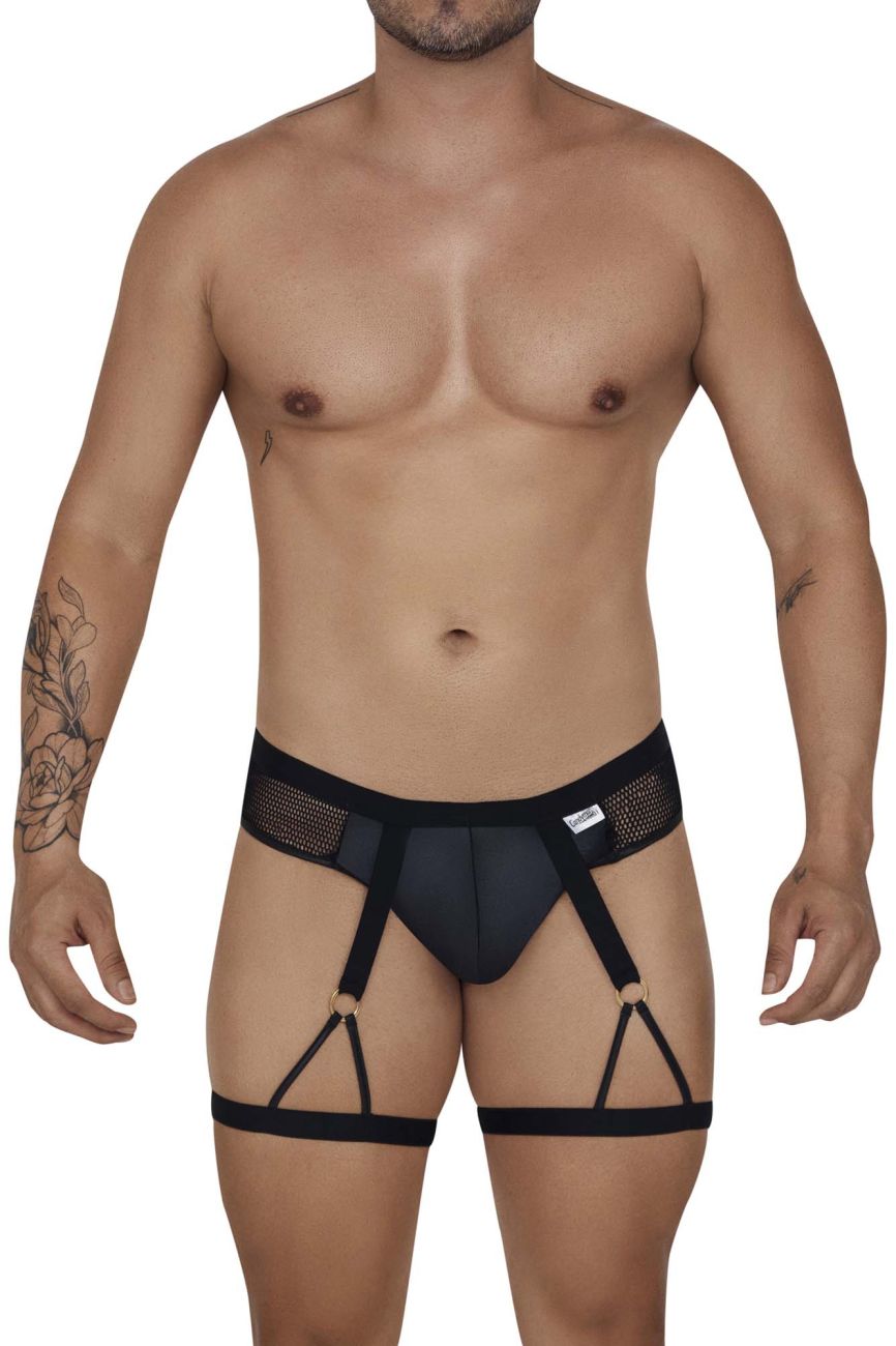 CandyMan 99684 Garter Briefs Color Black - DealByEthan.gay loves CandyMan