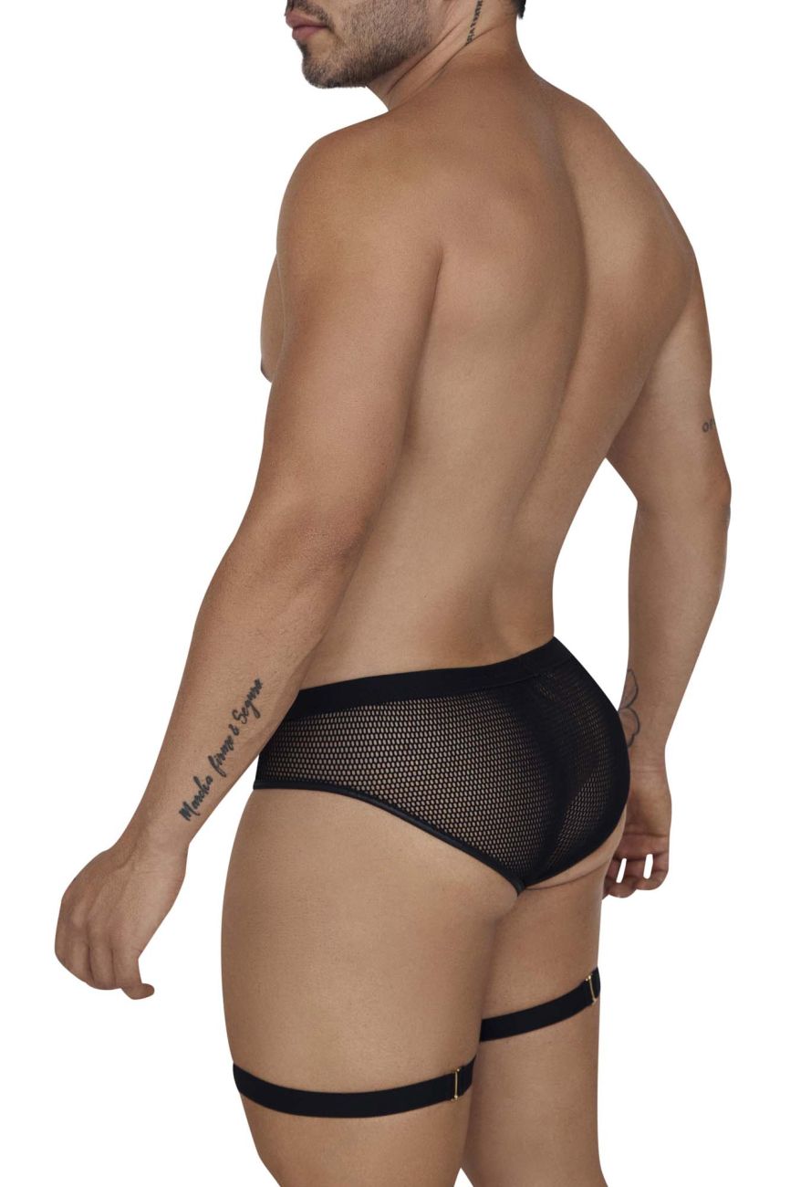 CandyMan 99684 Garter Briefs Color Black - DealByEthan.gay loves CandyMan