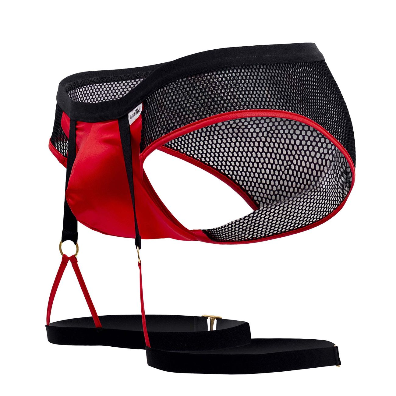 CandyMan 99684 Garter Briefs Color Black-Red - DealByEthan.gay loves CandyMan