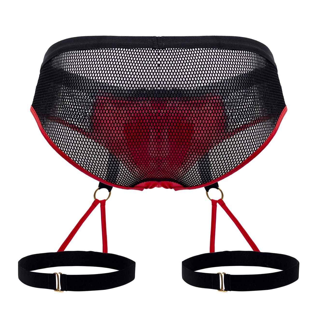 CandyMan 99684 Garter Briefs Color Black-Red - DealByEthan.gay loves CandyMan