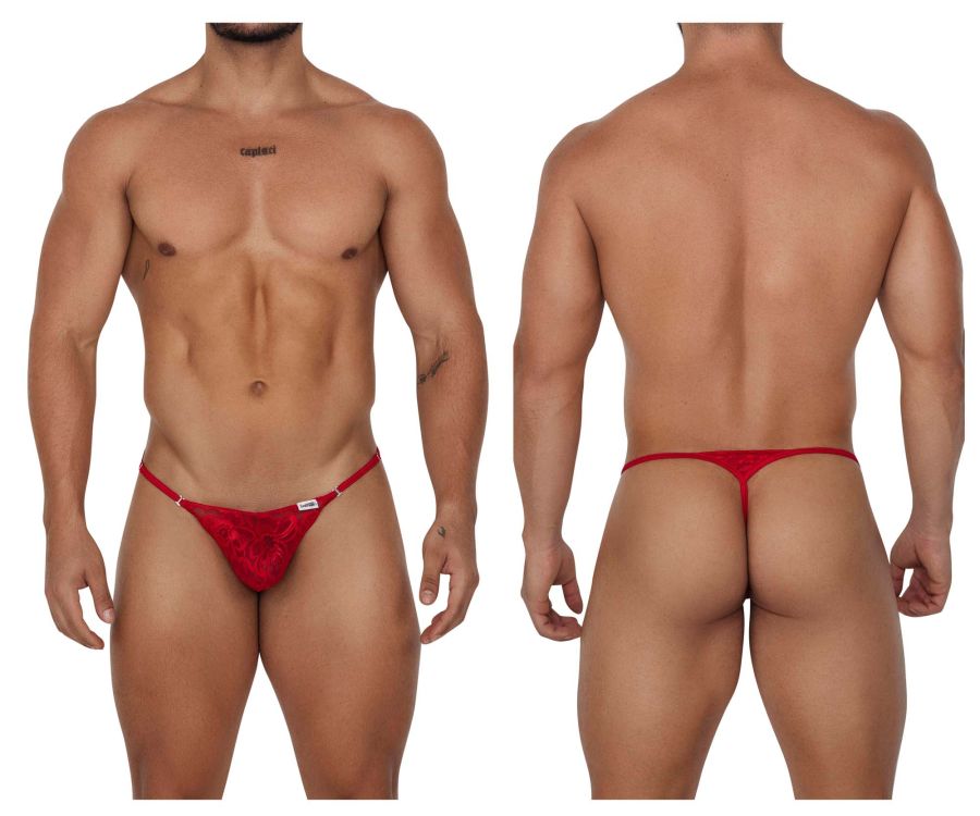 CandyMan 99685 Lace Thongs Color Red - DealByEthan.gay loves CandyMan