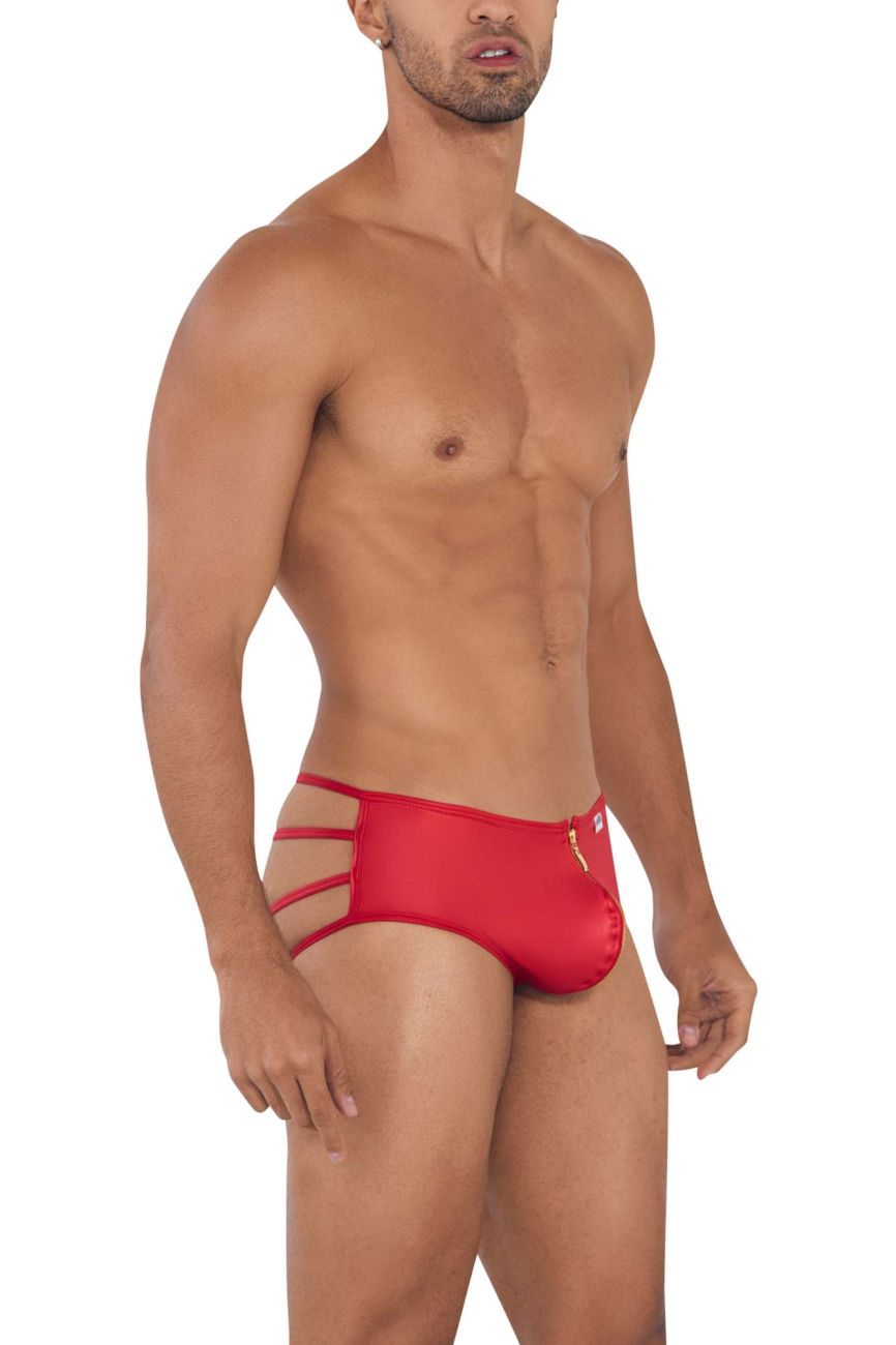 CandyMan 99704 Zip-it Briefs Color Red - DealByEthan.gay loves CandyMan