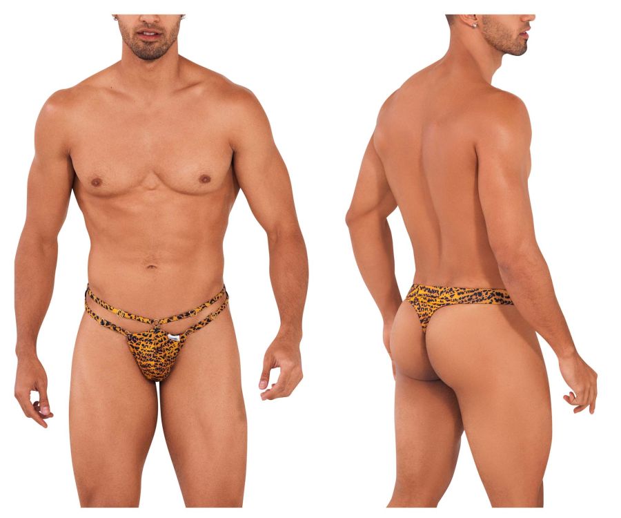 CandyMan 99712 Safari Thongs Color Leopard Print - DealByEthan.gay loves CandyMan