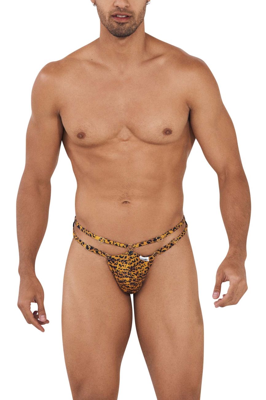 CandyMan 99712 Safari Thongs Color Leopard Print - DealByEthan.gay loves CandyMan