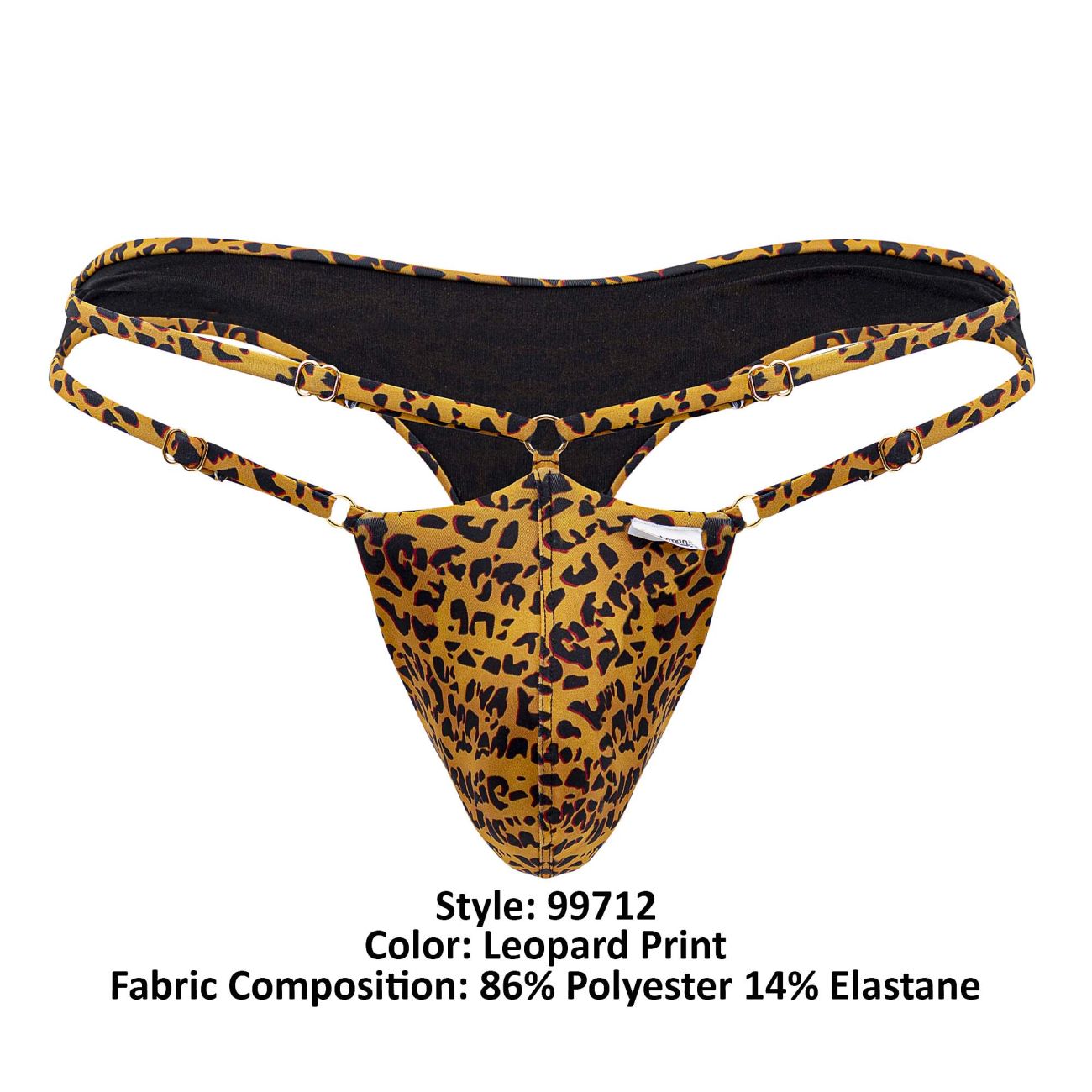 CandyMan 99712 Safari Thongs Color Leopard Print - DealByEthan.gay loves CandyMan