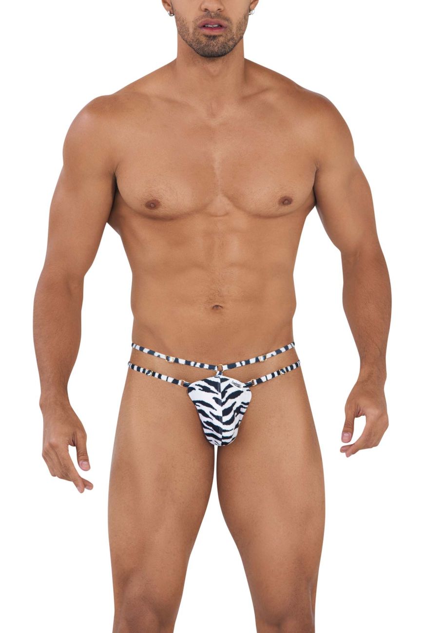 CandyMan 99712 Safari Thongs Color Zebra Print - DealByEthan.gay loves CandyMan