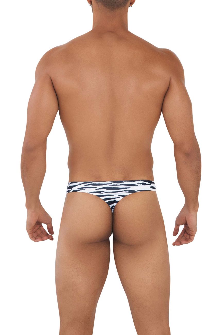 CandyMan 99712 Safari Thongs Color Zebra Print - DealByEthan.gay loves CandyMan