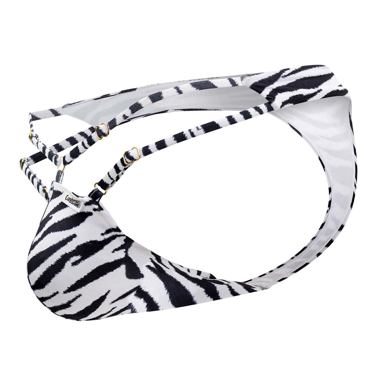 CandyMan 99712 Safari Thongs Color Zebra Print - DealByEthan.gay loves CandyMan