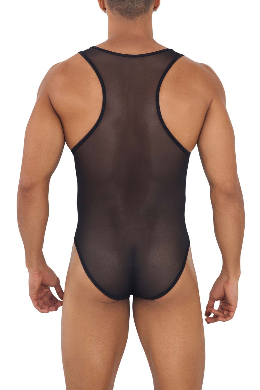 CandyMan 99725 Work-N-Out Bodysuit Color Moonlight Blue - DealByEthan.gay loves CandyMan