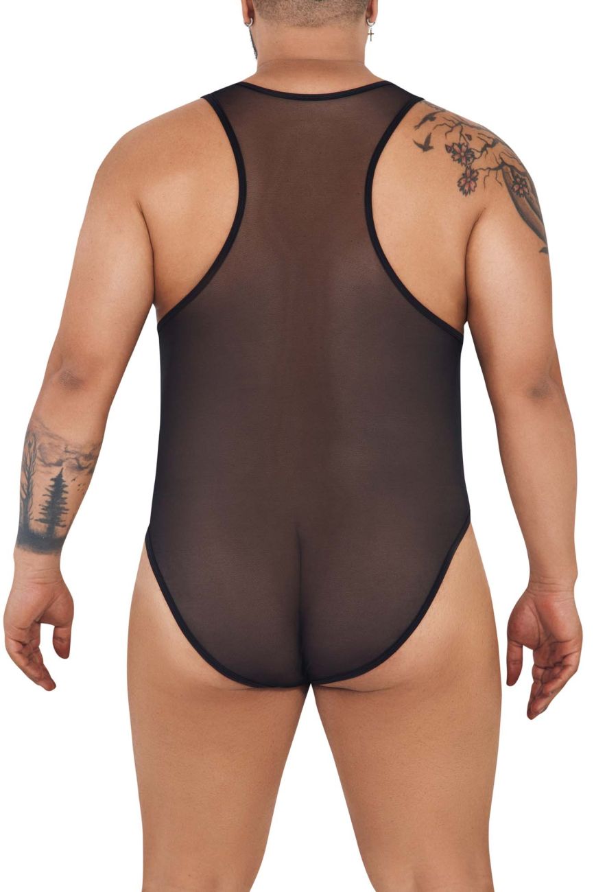 CandyMan 99725X Work-N-Out Bodysuit Color Moonlight Blue - DealByEthan.gay loves CandyMan