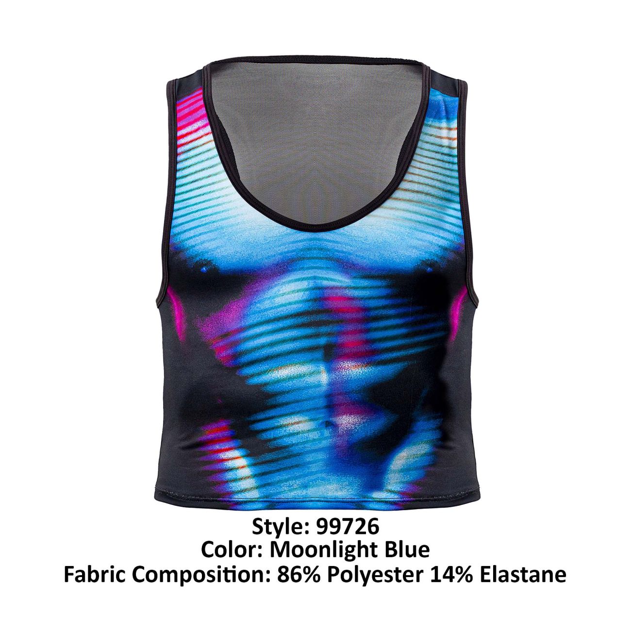 CandyMan 99726 Work-N-Out Top Color Moonlight Blue - DealByEthan.gay loves CandyMan