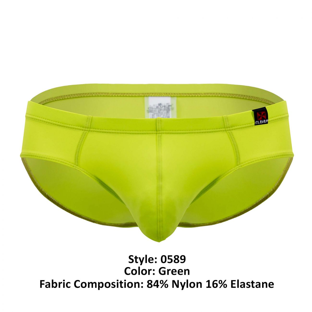 Clever 0589-1 Sky Briefs Color Green - DealByEthan.gay loves Clever