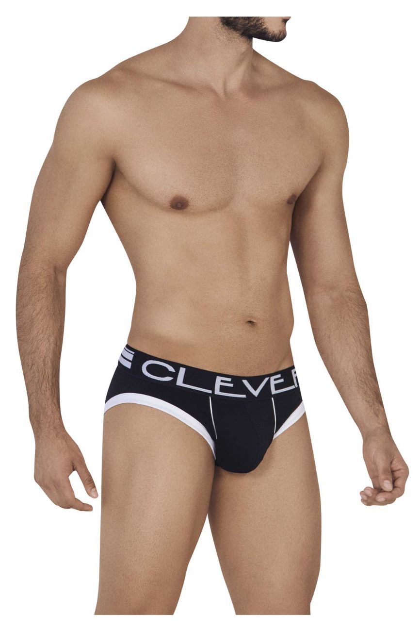 Clever 0624-1 Unchainded Briefs Color Black - DealByEthan.gay loves Clever