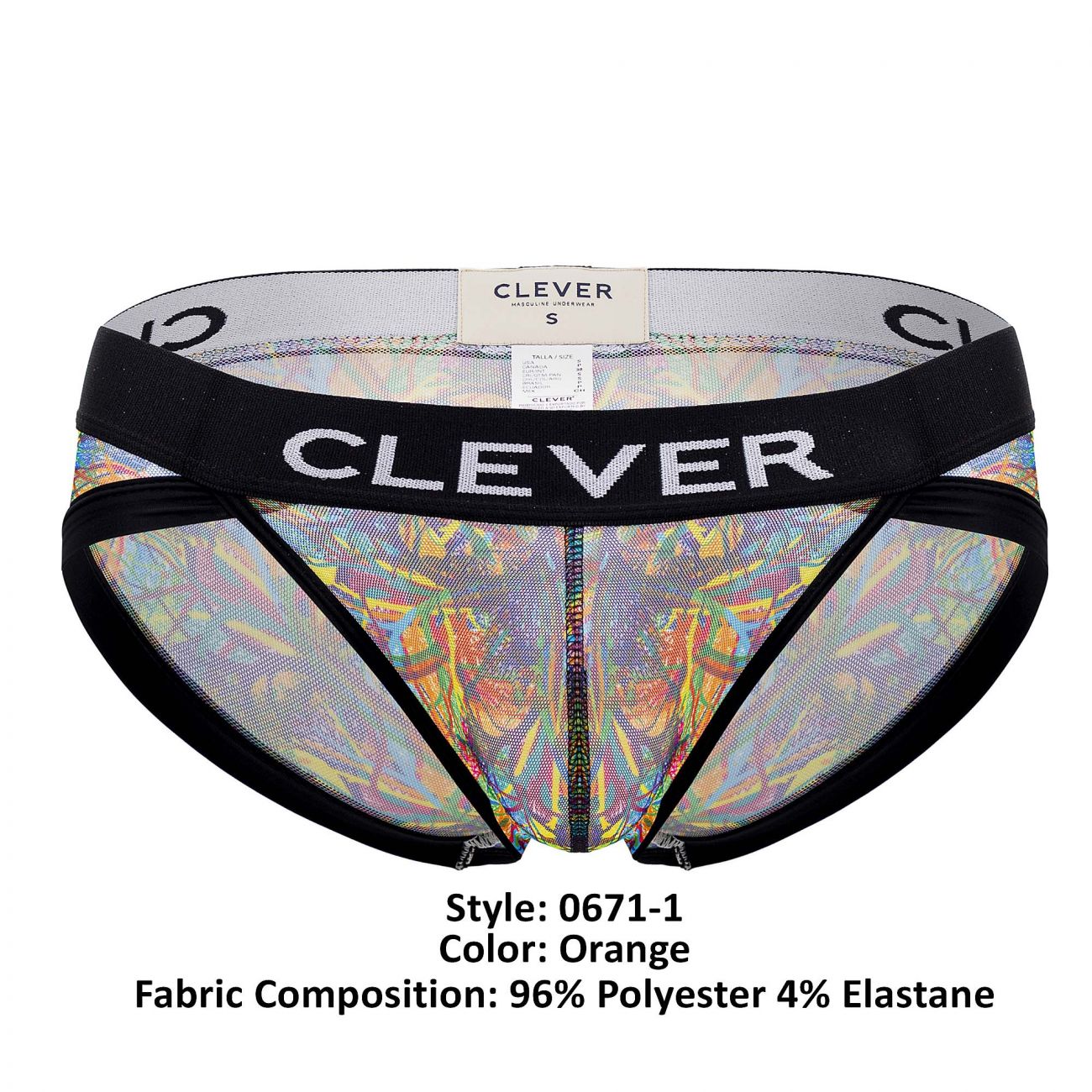 Clever 0671-1 Bonite Briefs Color Orange - DealByEthan.gay loves Clever