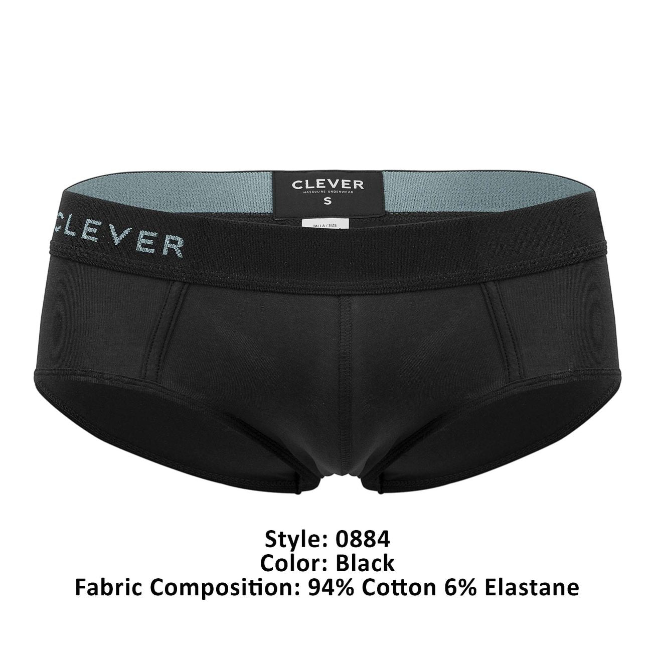 Clever 0884 Caribbean Briefs Color Black - DealByEthan.gay loves Clever