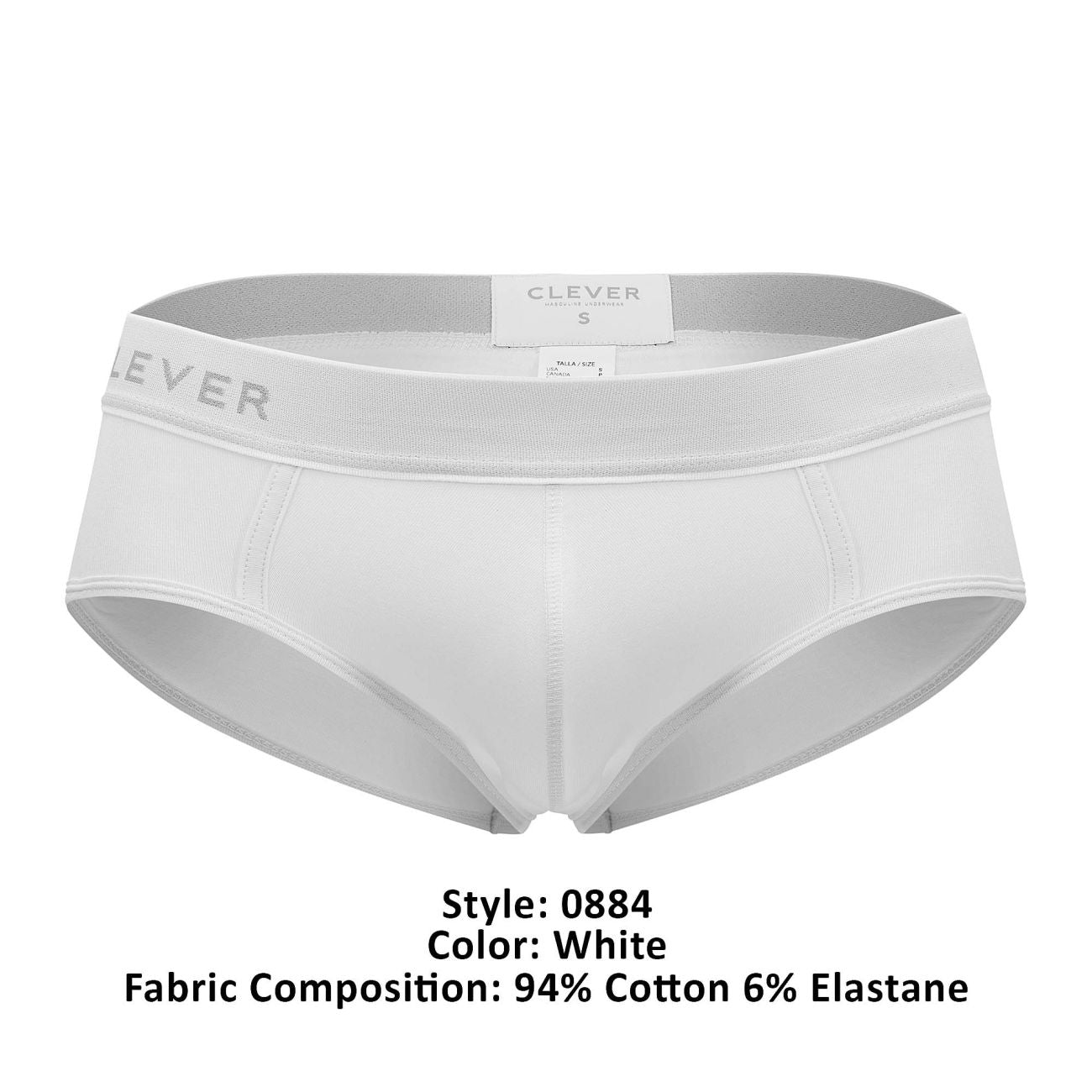 Clever 0884 Caribbean Briefs Color White - DealByEthan.gay loves Clever