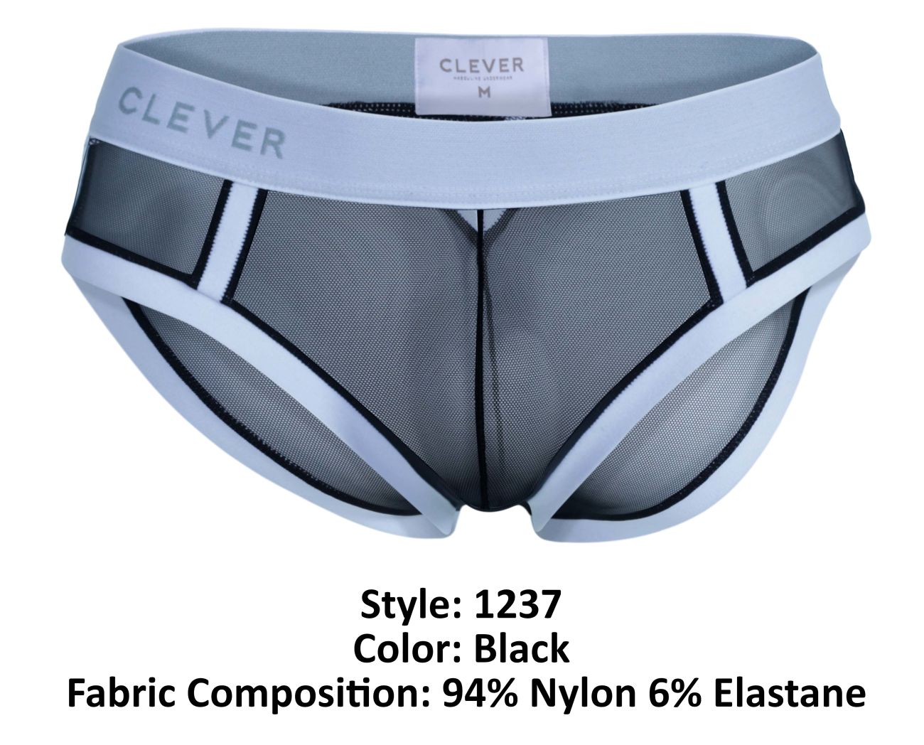 Clever 1237 Cult Briefs Color Black - DealByEthan.gay loves Clever