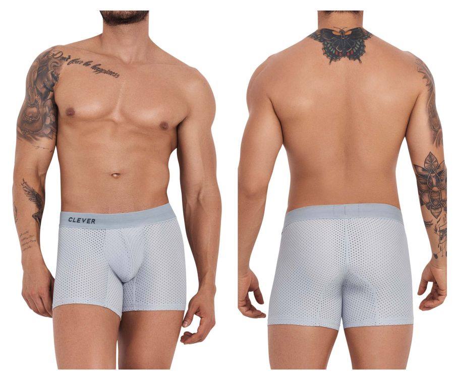 Clever 1260 Euphoria Boxer Briefs Color Gray - DealByEthan.gay loves Clever