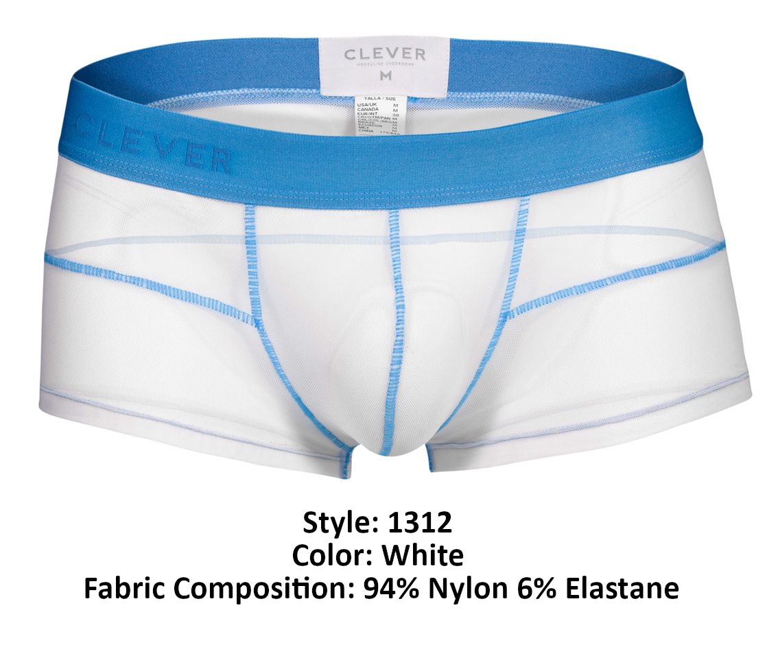 Clever 1312 Hunch Trunks Color White - DealByEthan.gay loves Clever
