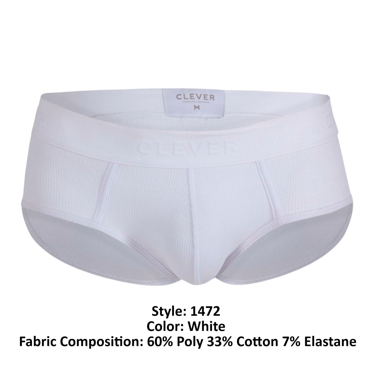Clever 1472 Heavenly Briefs Color White - DealByEthan.gay loves Clever