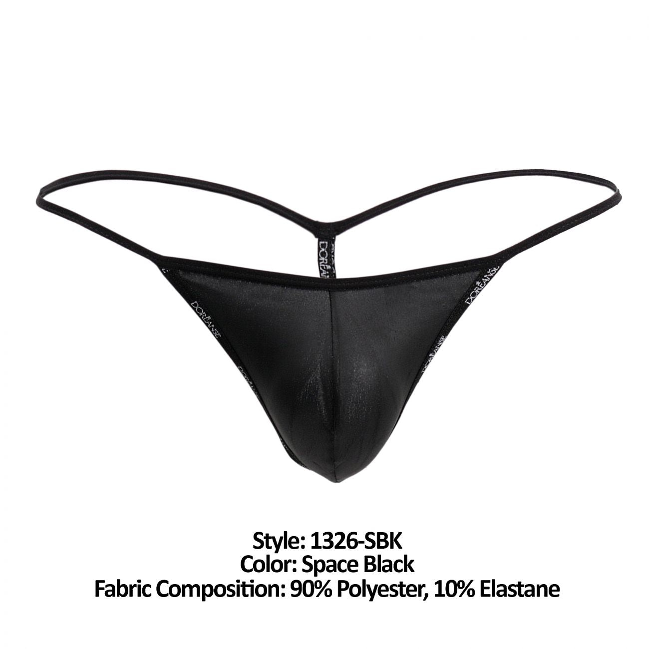 Doreanse 1326-SBK Flashy G-String Color Space Black - DealByEthan.gay loves Doreanse