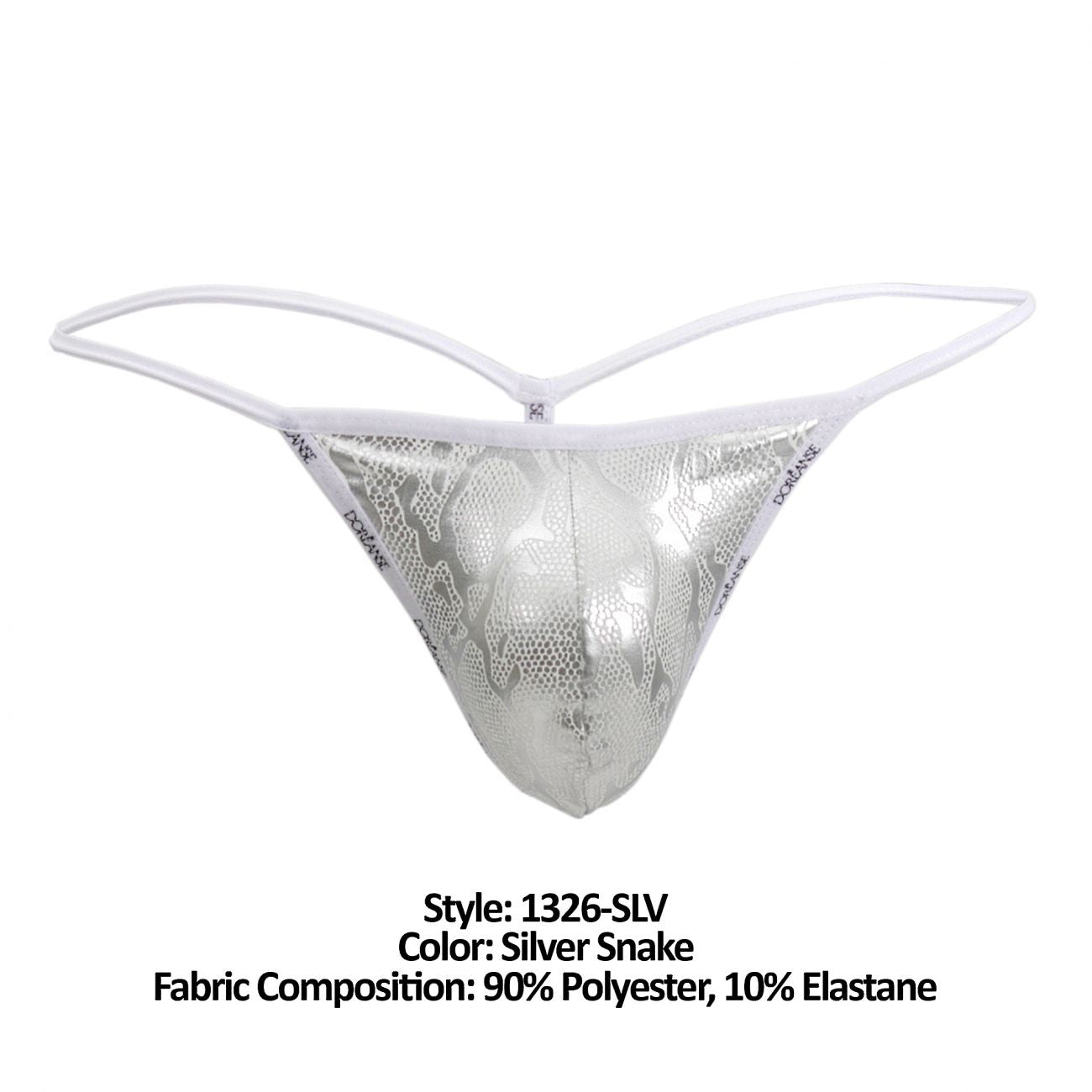 Doreanse 1326-SLV Flashy G-String Color Silver Snake - DealByEthan.gay loves Doreanse