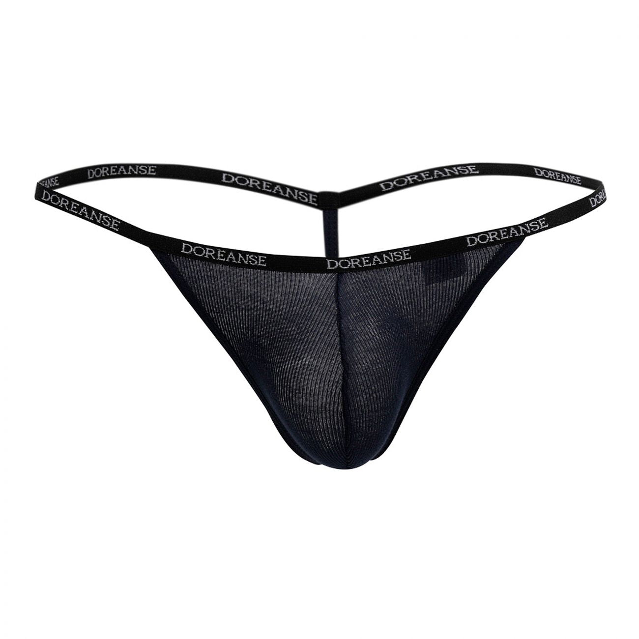 Doreanse 1330-NVY Ribbed Modal T-thong Color Navy - DealByEthan.gay loves Doreanse