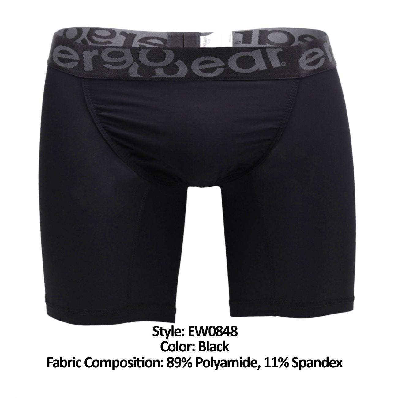 ErgoWear EW0848 FEEL XV Soho Trunks Color Black - DealByEthan.gay loves ErgoWear