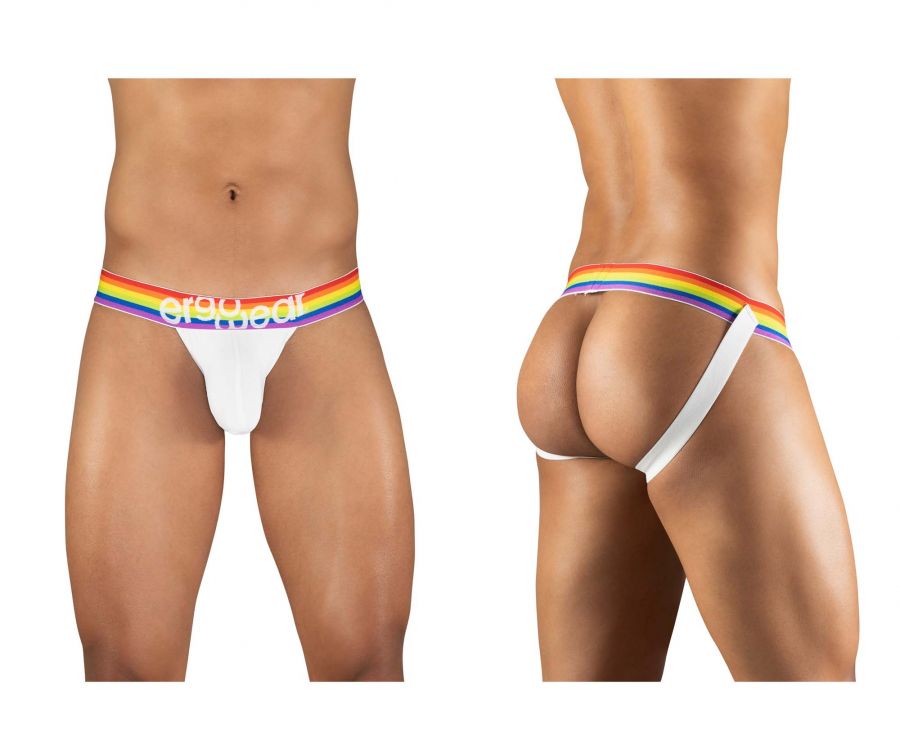 ErgoWear EW1113 MAX XV PRIDE Jockstrap Color White - DealByEthan.gay loves ErgoWear