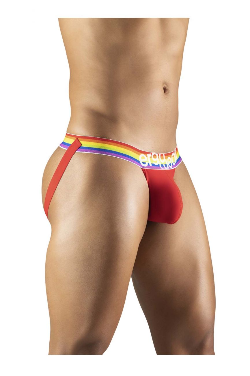 ErgoWear EW1118 MAX XV PRIDE Jockstrap Color Red - DealByEthan.gay loves ErgoWear