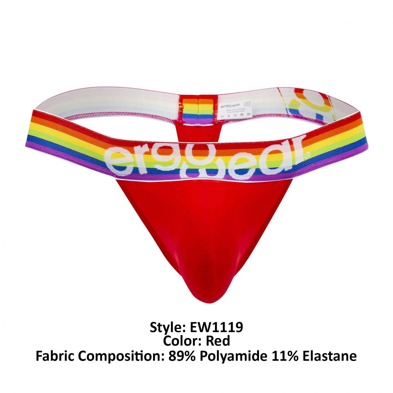 ErgoWear EW1119 MAX XV PRIDE Thongs Color Red - DealByEthan.gay loves ErgoWear