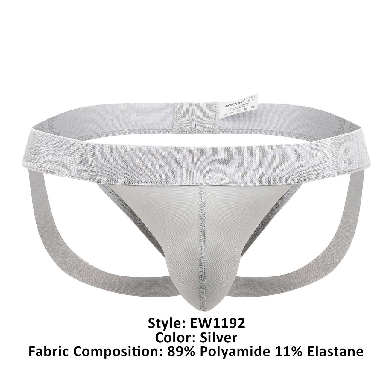 ErgoWear EW1192 MAX XV Jockstrap Color Silver - DealByEthan.gay loves ErgoWear