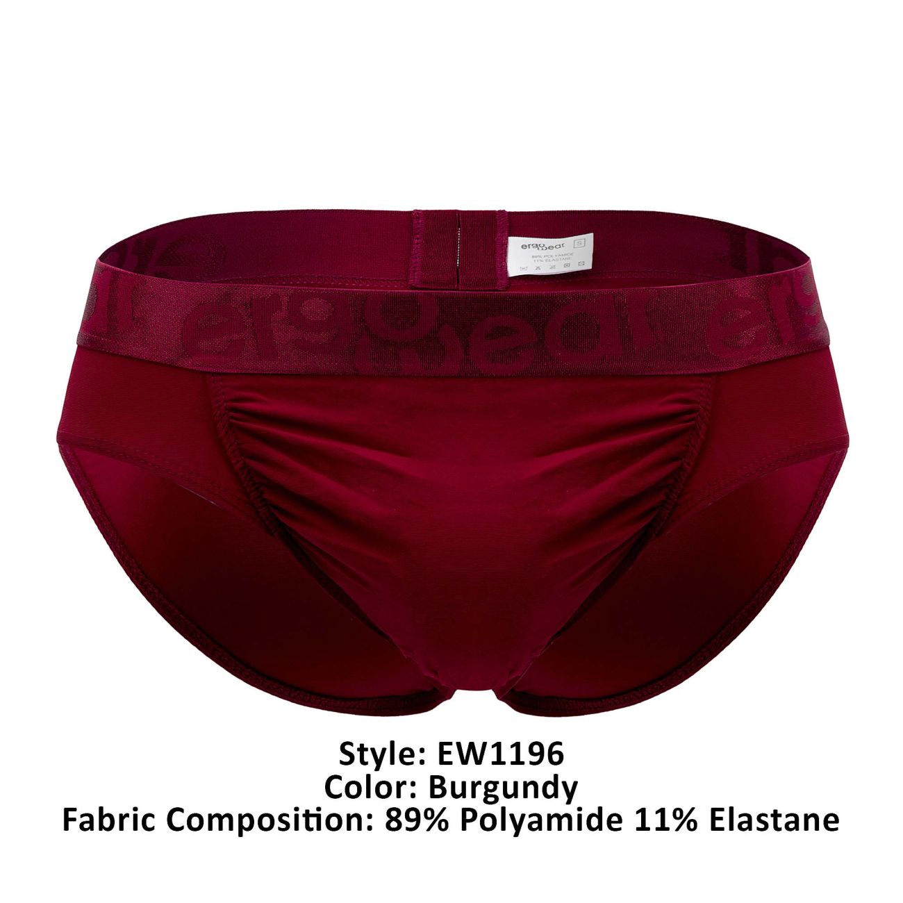 ErgoWear EW1196 FEEL XV Briefs Color Burgundy - DealByEthan.gay loves ErgoWear