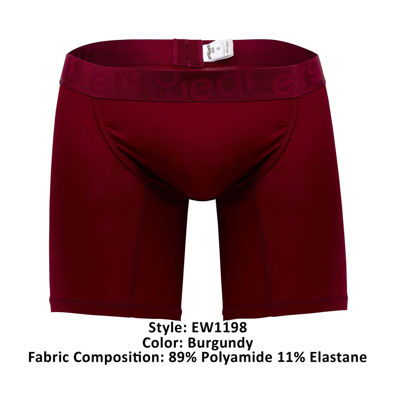 ErgoWear EW1198 FEEL XV Boxer Briefs Color Burgundy - DealByEthan.gay loves ErgoWear