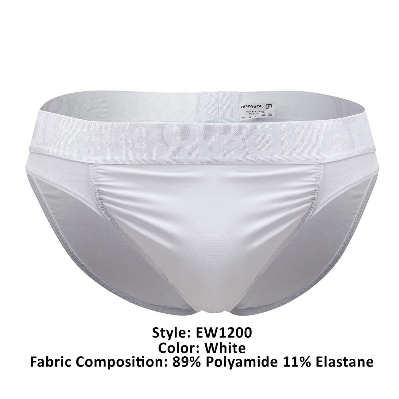 ErgoWear EW1200 FEEL XV Briefs Color White - DealByEthan.gay loves ErgoWear