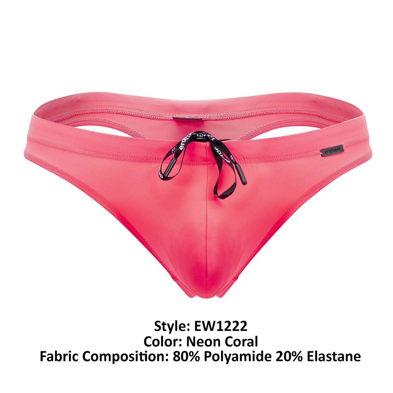 ErgoWear EW1222 X4D SW Swim Thongs Color Neon Coral - DealByEthan.gay loves ErgoWear