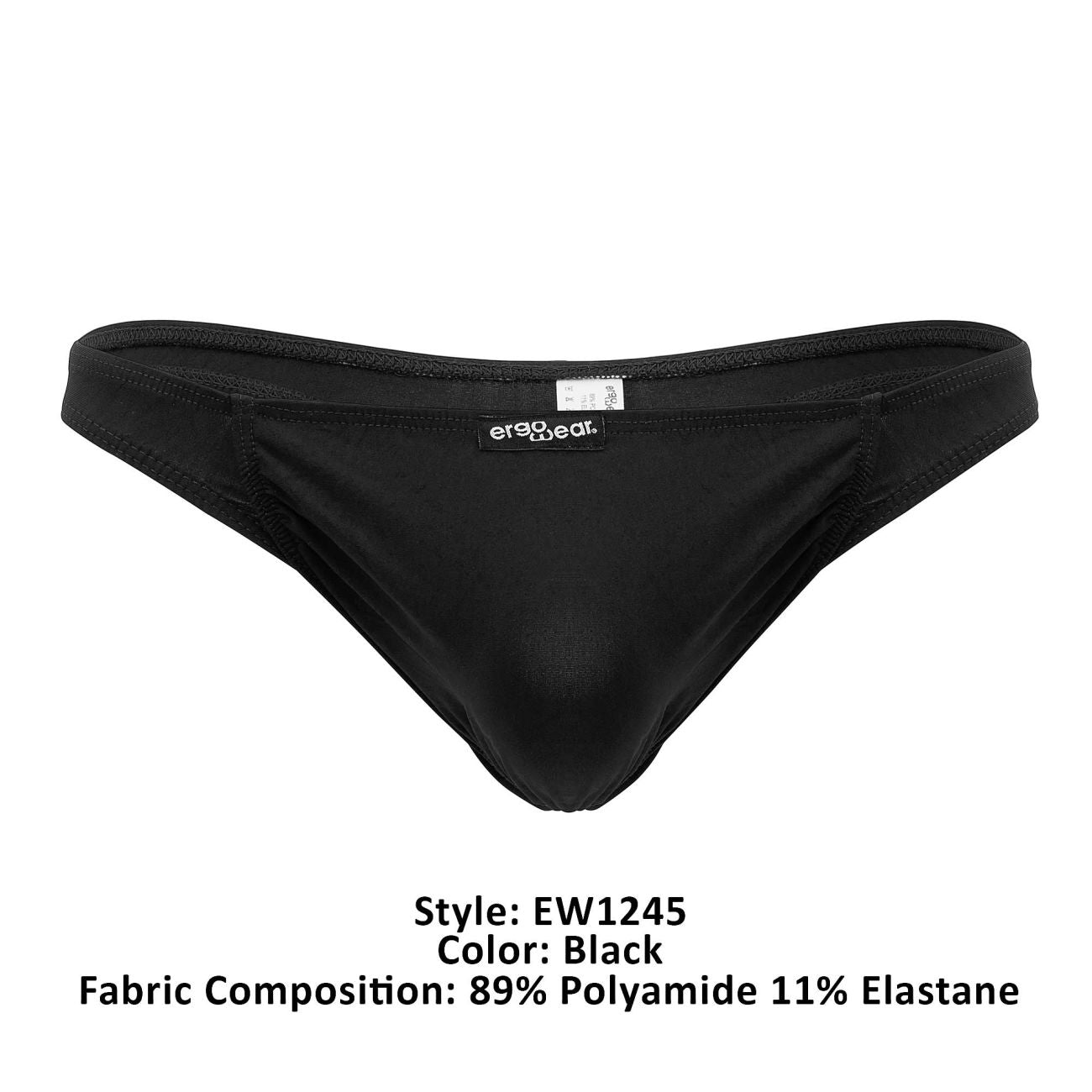 ErgoWear EW1245 FEEL GR8 Thongs Color Black - DealByEthan.gay loves ErgoWear