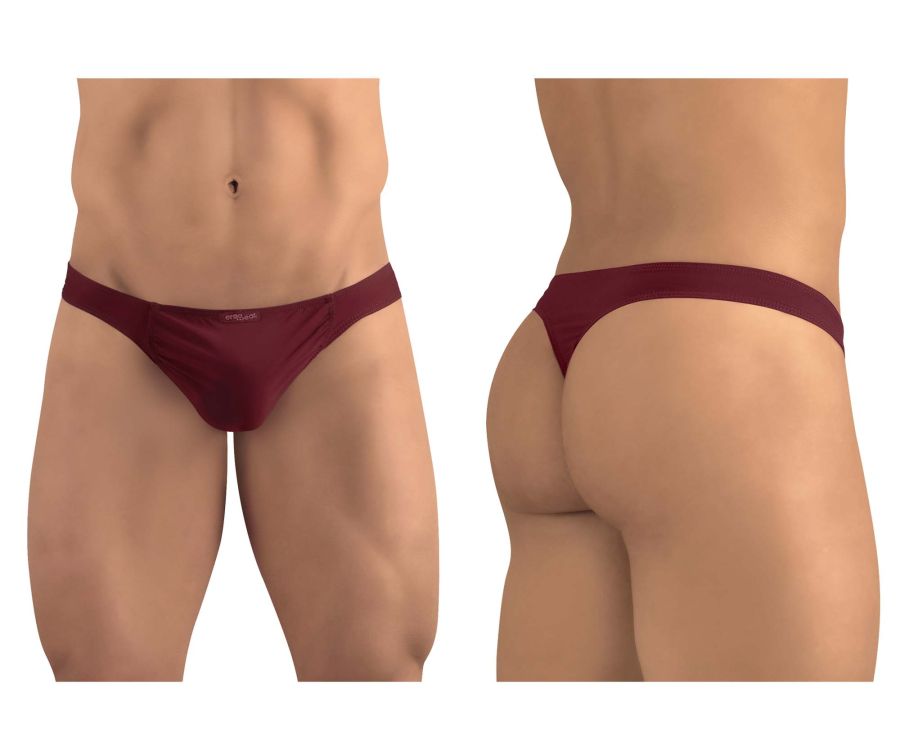 ErgoWear EW1249 FEEL GR8 Thongs Color Burgundy - DealByEthan.gay loves ErgoWear