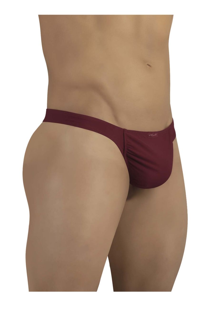 ErgoWear EW1249 FEEL GR8 Thongs Color Burgundy - DealByEthan.gay loves ErgoWear