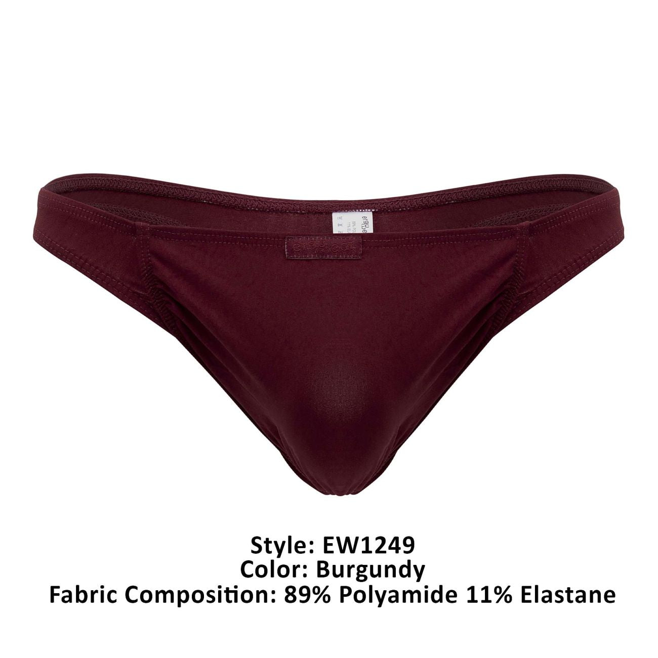 ErgoWear EW1249 FEEL GR8 Thongs Color Burgundy - DealByEthan.gay loves ErgoWear