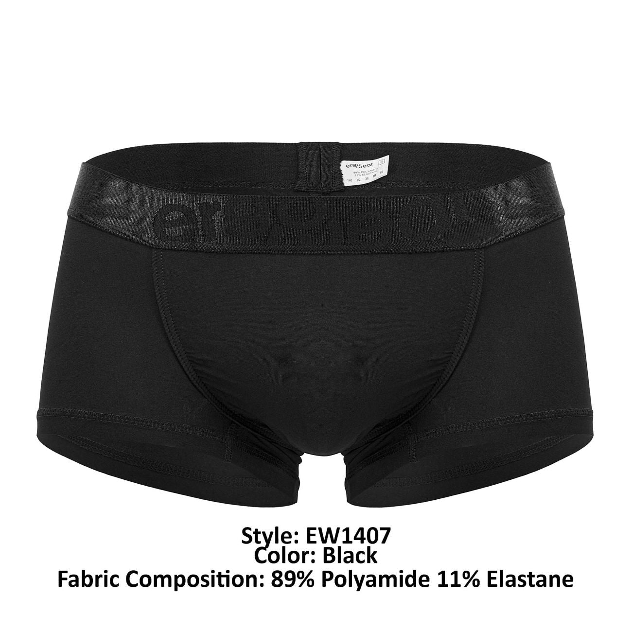 ErgoWear EW1407 FEEL XX Trunks Color Black - DealByEthan.gay loves ErgoWear