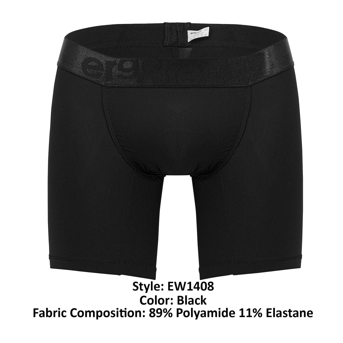 ErgoWear EW1408 FEEL XX Boxer Briefs Color Black - DealByEthan.gay loves ErgoWear